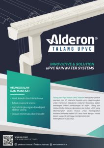  Talang  Air  Pipa Hollow uPVC Alderon  Premium uPVC 